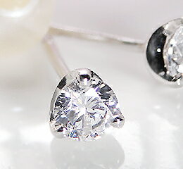 ☆pt1000【0.5ct】3本爪 ダイヤモンド ピアス パールキャッチ付 ジュエリー レディース pt1000 純プラチナ 0.50ct スタッド ピアス パールキャッチ アレルギーフリー ダイア 大粒 4月誕生石 プレゼント 母の日