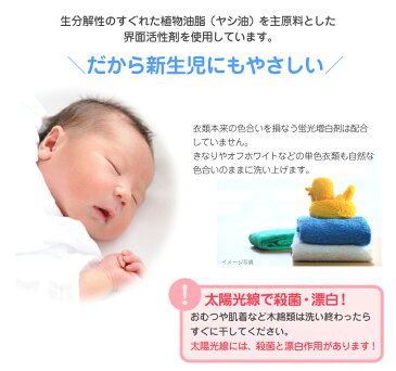 チュチュベビー ChuChuBaby　NEWベビッシュ　粉末洗剤　1kg　無香料　コンパクト　おむつ肌着洗い　新生児にも　日本製【HLS_DU】