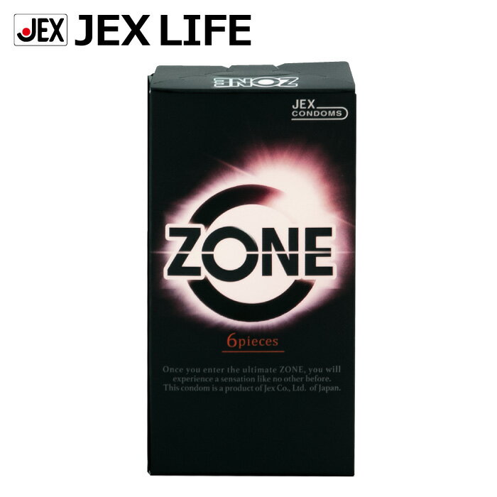 【最大P10】【350円OFFクーポン】コンドーム ZONE 6個入【ラテックス製】【送料込】condom ゾーン ピンク 避妊具 ジェクス