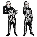ガイコツ コスプレ コスチューム ハロウィン 衣装 子供 骨 仮装 オールインワン 男の子 髑髏 悪魔 骸骨 ドクロ どくろ コスプレ 仮装 コスチューム 変装 キッズ 子供用 お化け ドクロ 文化祭 演出服 デビル ハロウィーン