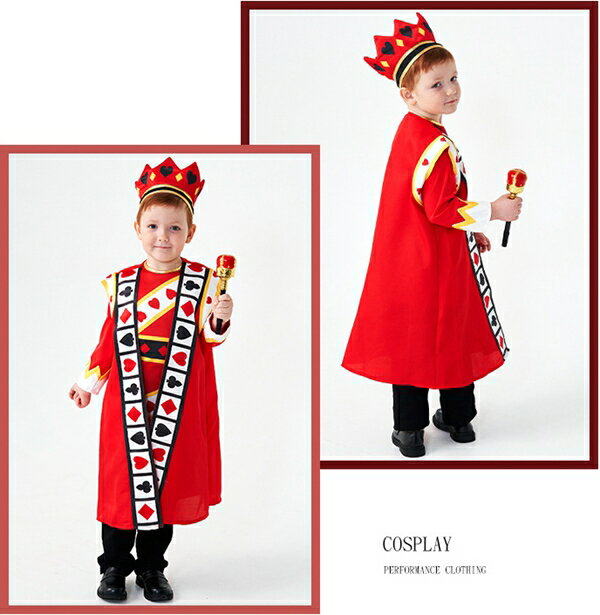 ハロウィン コスプレ3点セット シャツ コート 頭飾り 可愛い 仮装 切り替え 配色 コスチューム かわいい おすすめ コスプレ衣装 通販 男の子 男性 子供 イベント ステージ衣装 演出服 舞台服 学園祭 文化祭 3