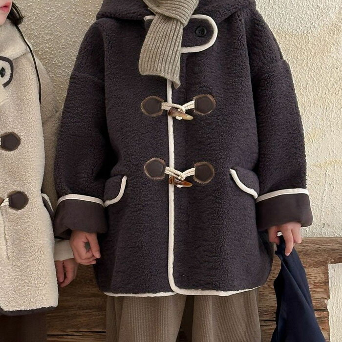 楽天市場】ダッフルコート（カラーグレー）（キッズ・ベビー