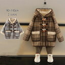 キッズ アウター 女の子 男の子 防寒 冬服 裏ボアコート 子供服 厚手コート チェック柄 裏起毛 パーカー フード付き トレンチコート ロングコート ジャケット 長袖 子ども服 あつたか ベビー服 おしゃれ 可愛い 防寒 誕生日 プレゼント 通園 入園