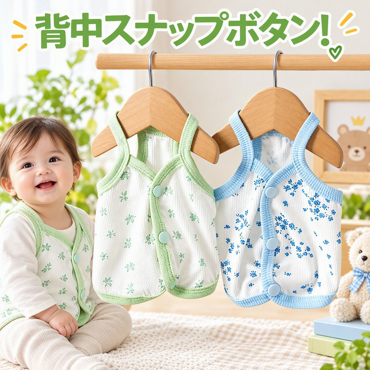 背中スナップボタン閉じで着せやすい。ツルツルサラサラ生地が、気持ちが良い。伸縮性もあり、着せやすい・脱がせやすい。 サイズ XS S M L XL 2XL サイズについての説明 ※サイズ表の実寸法は商品によって1-3cm程度の誤差がある場合がございます。 素材 ポリエステル 色 緑 青 備考 ●サイズ詳細等の測り方はスタッフ間で統一、徹底はしておりますが、実寸は商品によって若干の誤差(1cm〜3cm )がある場合がございますので、予めご了承ください。 ●製造ロットにより、細部形状の違いや、同色でも色味に多少の誤差が生じます。 ●パッケージは改良のため予告なく仕様を変更する場合があります。 ▼商品の色は、撮影時の光や、お客様のモニターの色具合などにより、実際の商品と異なる場合がございます。あらかじめ、ご了承ください。 ▼生地の特性上、やや匂いが強く感じられるものもございます。数日のご使用や陰干しなどで気になる匂いはほとんど感じられなくなります。 ▼同じ商品でも生産時期により形やサイズ、カラーに多少の誤差が生じる場合もございます。 ▼予め、ご了承お願い申し上げます。 ▼速やかに対応致しますのでご安心ください。