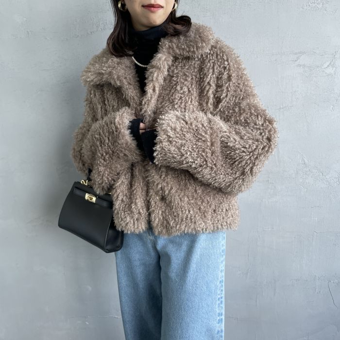 【送料無料】 Jeans Factory Clothes ジーンズファクトリークローズ プードルファーショートブルゾン 330010 レディース アウター ボア・フリースジャケット 2023AW F 全3色のサムネイル