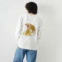 【送料無料】 TAILOR TOYO テーラートウヨウ ロングスリーブTシャツTIGER TT69298 メンズ トップス 長袖 XL/XXL ホワイト/ブラック