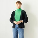 【送料無料】 Jeans Factory Clothes ジーンズファクトリークローズ ホールガーメント配色カーディガン 113-1987 レディース トップス 長袖 ニット F 全5色