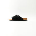 【送料無料】 BIRKENSTOCK ビルケンシュトック チューリッヒ スウェードレザー ZURICH-VL メンズ 靴 サンダル 26.0-27.0cm ブラック/ホワイト