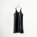 【店内全品送料無料】 Kelen ケレン 2WAYエコレザー ストラップドレス LKL24FOP2071 レディース M ブラック