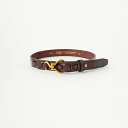 【店内全品送料無料】 TORY LEATHER トリーレザー ミニフープピックレザーベルト TRL1002665 レディース 28 ブラウン