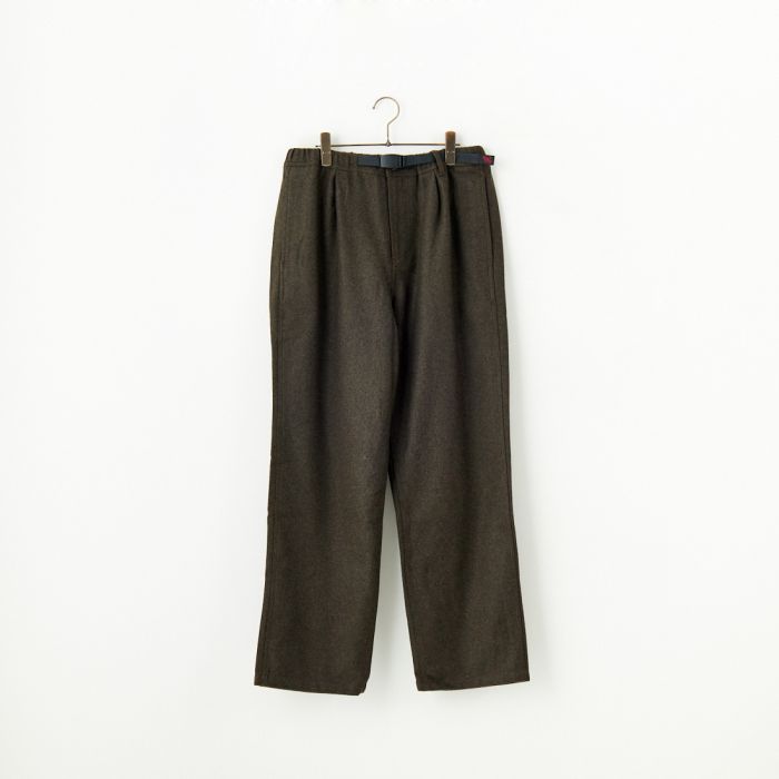 【送料無料】 GRAMiCCi グラミチ ウールリラックスドプリーツドトラウザー G4FM-P065 メンズ ボトムス イージーパンツ M/L グレー