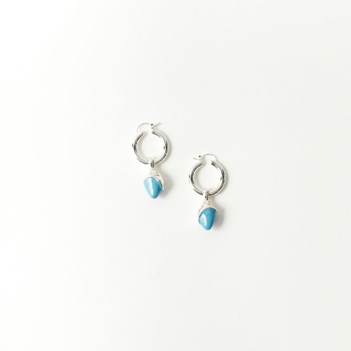 【送料無料】 LAPUIS ラピュイ COLOR DROPピアス 234-220110 レディース アクセサリー 2024SS F ブルー/ホワイト