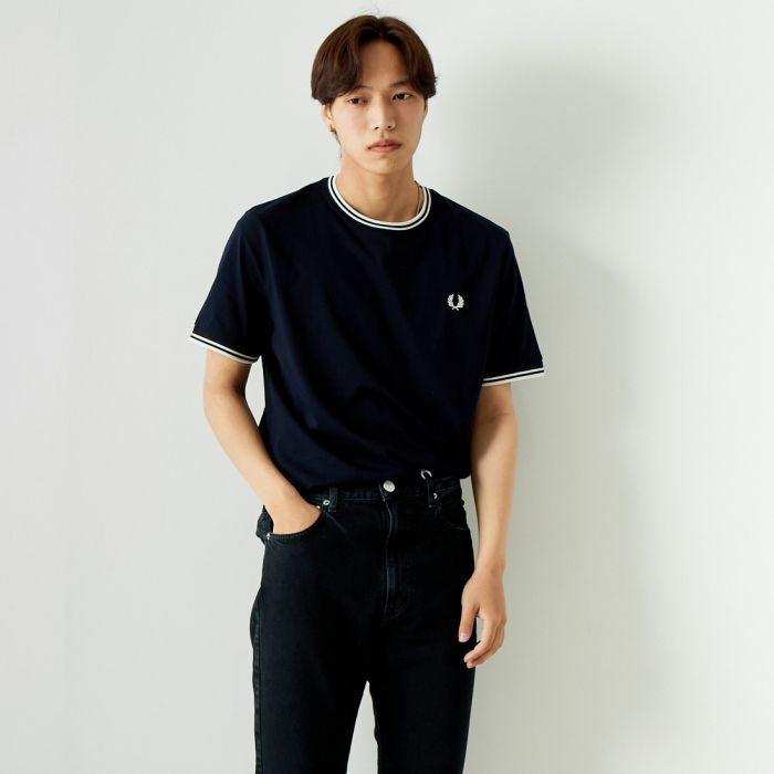 フレッドペリー Tシャツ メンズ 【送料無料】 FRED PERRY フレッドペリー ツインティップTシャツ M1588 メンズ トップス 半袖 2024SS M 全11色