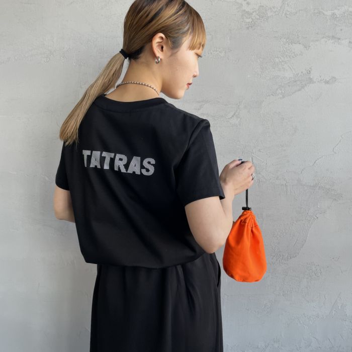 【送料無料】 TATRAS タトラス SABA Tシャツ LTAT24S8638-M レディース トップス 半袖 2024SS S ブラック/ホワイト