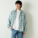  REMI RELIEF レミレリーフ レーヨンチェックシャツ RN26349056 レディース トップス 長袖 2024SS M/L ブルー/ホワイト