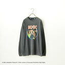  GOOD ROCK SPEED グッドロックスピード 別注 AC/DC ロゴプリントロングスリーブTシャツ INTN-001-JF メンズ トップス 長袖 2024SS M/L ブラック