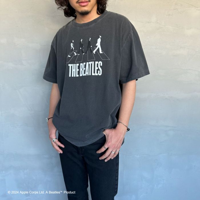 【送料無料】 GOOD ROCK SPEED グッドロックスピード 別注 THE BEATLES ロックプリントTシャツ INTN-013-JF メンズ トップス 半袖 2024SS L/XL グレー