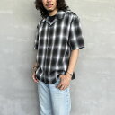 BIG MIKE ビッグマイク 別注 ショートスリーブ オンブレチェックシャツ 102425530PN-JF メンズ トップス 半袖 M/L 全3色