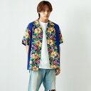 【送料無料】 SUN SURF サンサーフ レーヨンハワイアンシャツ SS39212 メンズ トップス 半袖 L/LL ネイビー