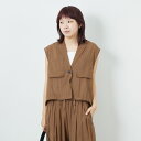 【送料無料】 CHIGNON シニヨン ワークテーラードジレ 4853-347MK レディース アウター ベスト 2025AW F ブラウン/ブラック