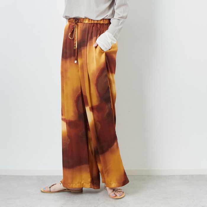 【送料無料】 CHIGNON シニヨン グラデーションワイドパンツ 3853-364BZ レディース ボトムス イージーパンツ 2025AW F オレンジ/ブルー