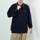 【予約商品】【送料無料】 FRED PERRY フレッドペリー 別注 ワンポイントロゴ刺繍 ロングスリーブポロシャツ FPM-25A-027JF メンズ トップ...
