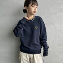 【予約商品】【送料無料】 FRED PERRY フレッドペリー 別注 ツインティップライン ワンポイントロゴ刺繍クルーネックスウェット FPM-25A-025J...