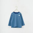 【送料無料】 THE NORTH FACE ザ ノースフェイス トドラー ロングスリーブフィールドボーダーTシャツ NTT32541 キッズ トップス 長袖 2025AW 100-120 ブルー/グリーン