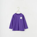 【送料無料】 THE NORTH FACE ザ ノースフェイス トドラー ロングスリーブスモールスクエアロゴTシャツ NTT32531 キッズ トップス 長袖 2025AW 100-120 パープル/グレー