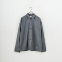 【店内全品送料無料】 ORCIVAL オーシバル 3ボタンシャツジャケット OR-B0322TWR メンズ トップス 長袖 2025AW M/L グレー/ブラック