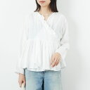 【店内全品送料無料】 soil ソイル ツイルコットンカディプレインカシュクール INMDS25701W レディース トップス 長袖 2025AW S ホワイト/ブラック