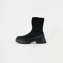 【店内全品送料無料】 emmi エミ ecoニットブーツ 13WGS254501 レディース 靴 2025AW 23.0-24.0cm ブラック