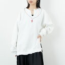 【店内全品送料無料】 THRIFTY LOOK スリフティールック ロザリオクルーネックスウェット TL25F021 レディース トップス 長袖 2025AW F ホワイト/ブラック