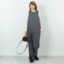 【店内全品送料無料】 null. ヌル チェックパターンオールインワン 153WFO0254001 レディース オーバーオール・サロペット 2025AW F ネイビー/グレー