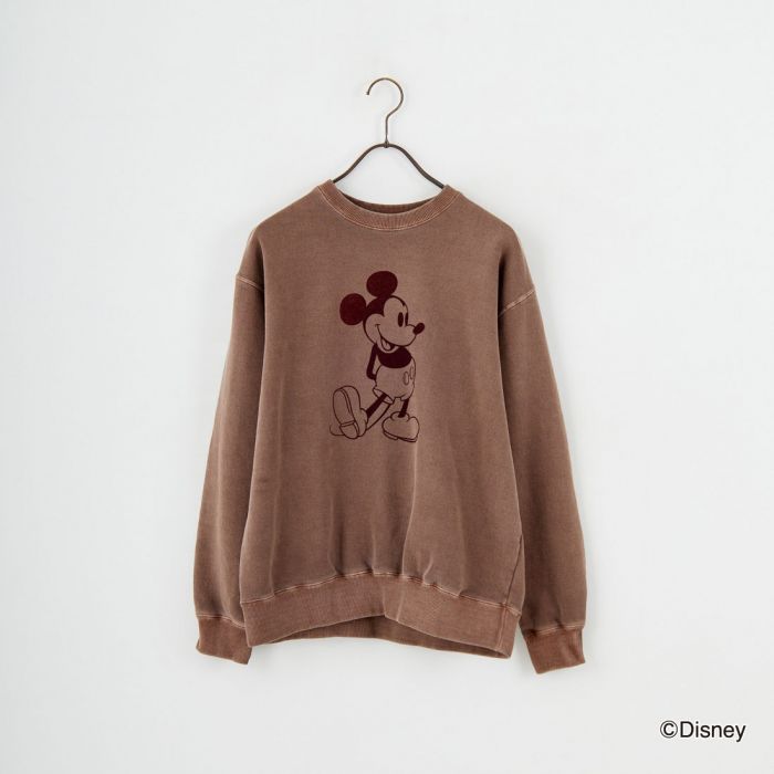 【送料無料】 GOOD ROCK SPEED グッドロックスピード 別注 / MICKEY MOUSE / プリントスウェット INTN-059-JF メンズ トップス 長袖 2025AW L/XL ブラウンのサムネイル