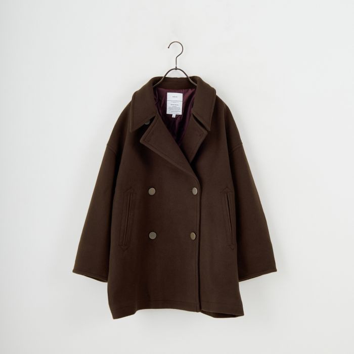 【送料無料】 KHA:KI カーキ コクーンPコート MIL25FJK3243 レディース アウター 2025AW S ブラウン/ネイビー