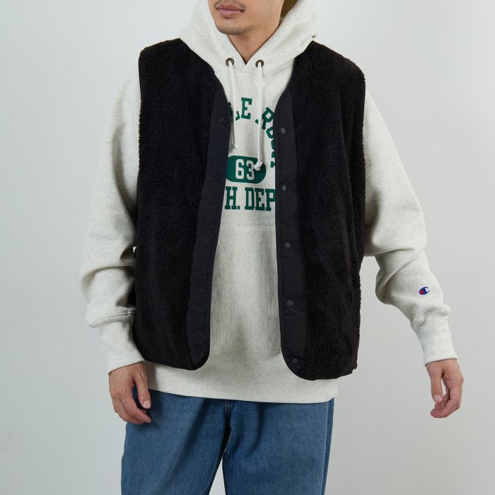 【店内全品送料無料】 UNIVERSAL OVERALL ユニバーサルオーバーオール 別注 リバーシブルボアベスト U2..