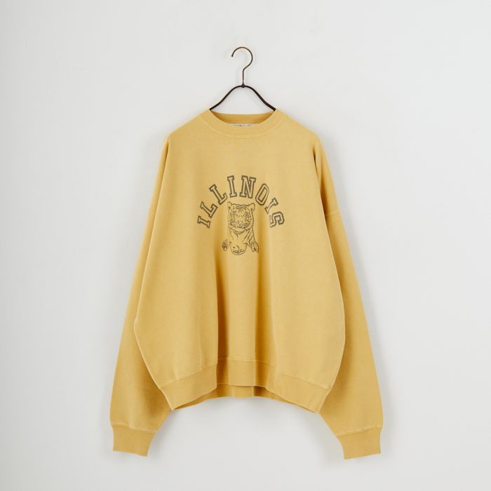 【送料無料】 REMI RELIEF レミレリーフ 別注 SP加工 ダメージクルーネックスウェット RN29373276-JF メンズ トップス 長袖 2025AW L イエロー