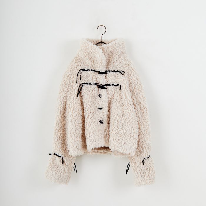 【送料無料】 WILLFULLY ウィルフリー プードルファー コードトグルショートジャケット 2522-OU-17 レディース アウター ボア・フリースジャケット 2025AW F ベージュ