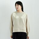 【送料無料】 Jeans Factory Clothes ジーンズファクトリークローズ ダンボールニットテープ刺繍プルオーバー 149809 レディース トップス 長袖 スウェット 2025SS F グレー