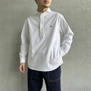 【送料無料】 DANTON ダントン オックスフォード ラウンドカラーシャツ DT-B0282SOX メンズ トップス 長袖 2025SS S-L ベージュ/ホワイト