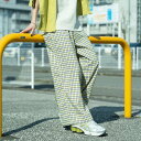 【店内全品送料無料】 UNIVERSAL OVERALL ユニバーサルオーバーオール 別注 総柄イージーワイドパンツ U2512634IN-JF レディース ボトムス 2025SS F 全4色