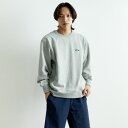 【送料無料】 NANGA ナンガ ミニロゴ刺繍スウェット NW2441-1F013 メンズ トップス 長袖 2025SS M/L グレー/ホワイト