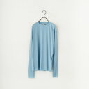 【送料無料】 UNFIL アンフィル ツイストコットン シアーTシャツ WVSP-UW113 レディース トップス 長袖 2025SS S ブルー/ネイビー