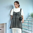 【送料無料】 CHIGNON シニヨン シアーチュニックキャミソール 1651-033MK レディース トップス ベスト 2025SS F ブラック/ベージュ