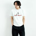 【店内全品送料無料】 The Endless Summer エンドレスサマー 4BUHI ナップタイムTシャツ FH-25574323 メンズ トップス 半袖 2025SS M/L グレー/ホワイト