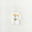 【送料無料】 Champion チャンピオン キッズ リバースウィーブ(R) ショートスリーブTシャツ CK-B302 キッズ トップス 2025SS 100-120 ホワイト/ブルー