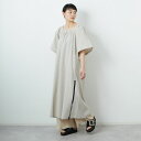 【送料無料】 THOUSAND MILE サウザンド マイル ギャザードレス TM251LL00262 レディース ワンピース 2025SS F ベージュ/ブラ...