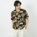 【送料無料】 SUN SURF サンサーフ レーヨンハワイアンシャツ SS39411 メンズ トップス 半袖 2025SS M/L ブラック