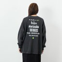 【店内全品送料無料】 GOOD ROCK SPEED グッドロックスピード THE BEATLES NAME ロングスリーブTシャツ 25BTL001W レディース トップス 長袖 2025SS F グレー